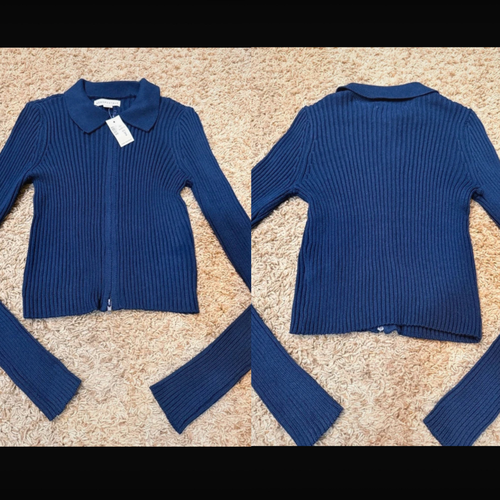 Collared Crop Sweater